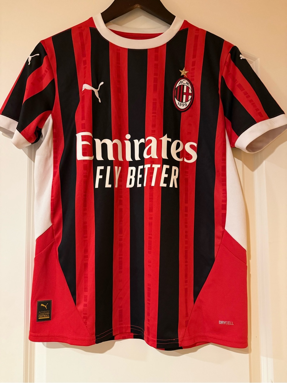 Puma AC Milan 2024/25 Home Soccer Jersey - Youth XL